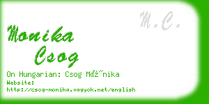 monika csog business card